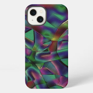 Ribbons intertwined with darkened colours iPhone 13 case