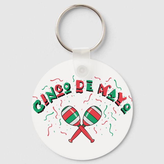 Ribbons & Maracas - Key Ring (Front)