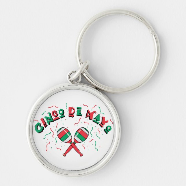 Ribbons & Maracas - Key Ring (Front)