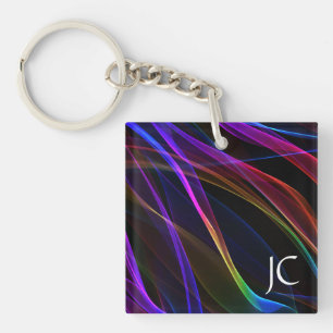 Ribbons of Light Key Ring
