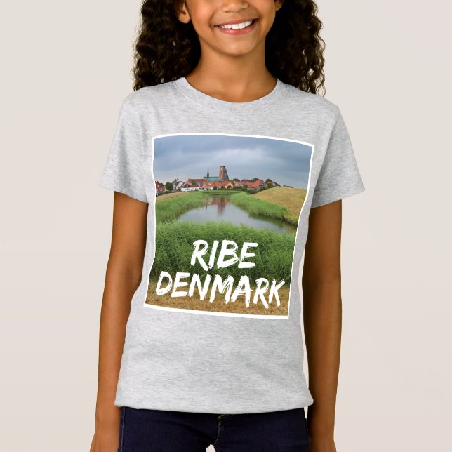 Riberhus and Ribe, Jutland, Denmark T-Shirt (Front)