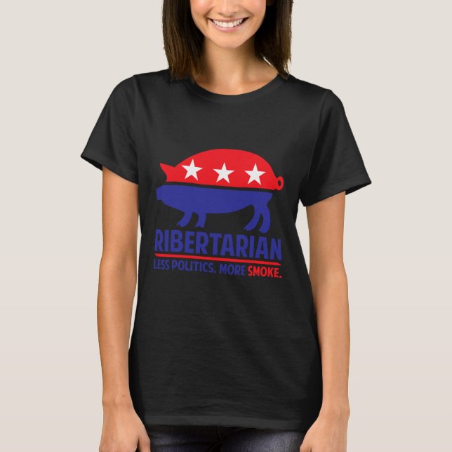 Ribertarian Shirt Bbq And Grill  (Front)