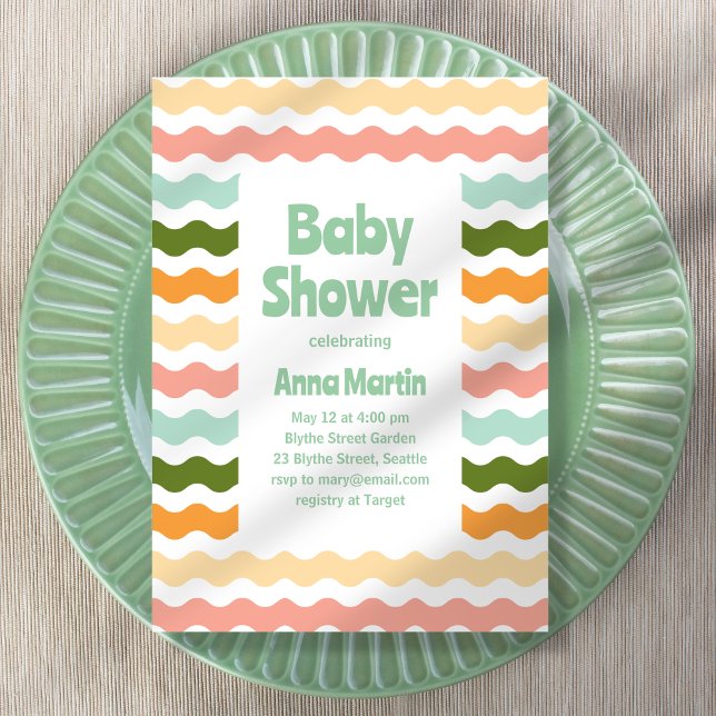Ric Rac Baby Shower Invitation (Creator Uploaded)