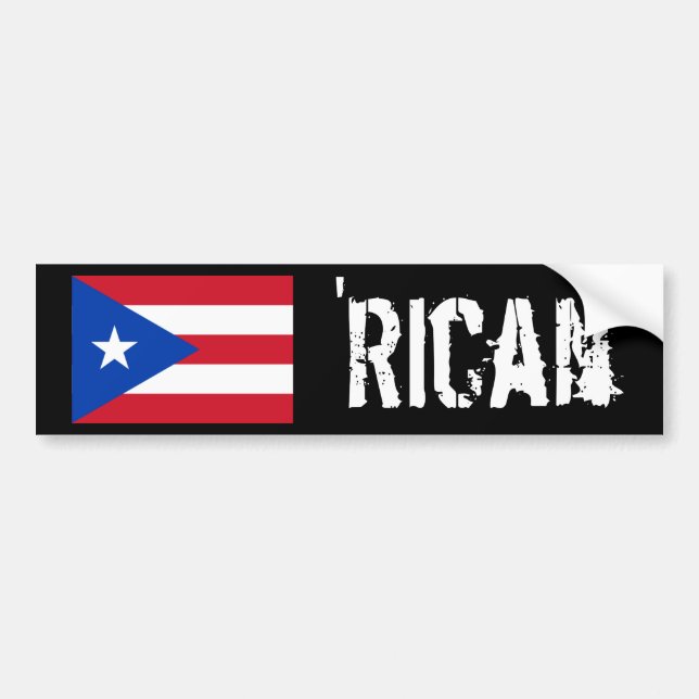 'Rican Bumper Sticker (Front)