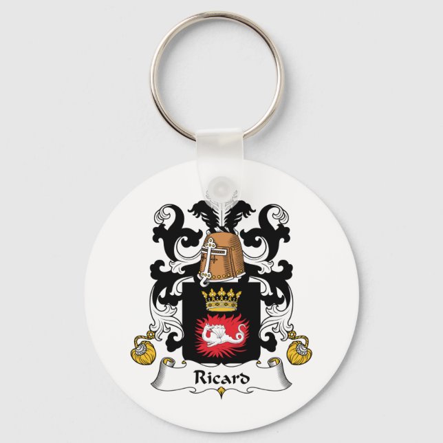 Ricard Family Crest Key Ring (Front)