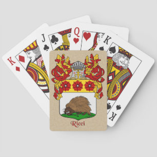 Ricci Heraldic Shield and Mantle Playing Cards