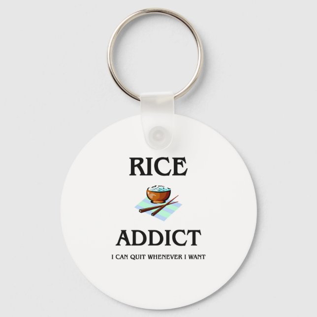 Rice Addict Key Ring (Front)