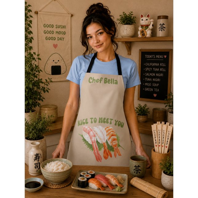 Rice and shine , sushi apron (Creator Uploaded)