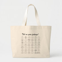Rice Ball Face Tote Bag (Side)
