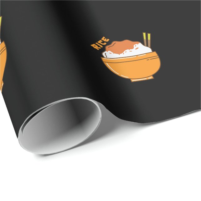 rice bowl with chopsticks wrapping paper (Roll Corner)