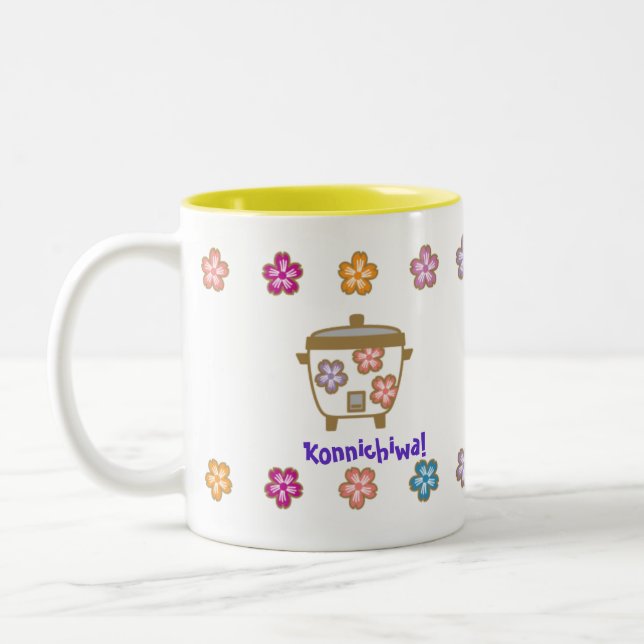 Rice Cooker and Tea Pot Mug for Mieko (Left)