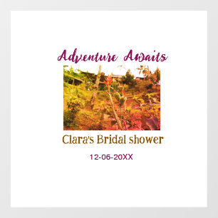 Rice fields adventure awaits bridal shower name fa