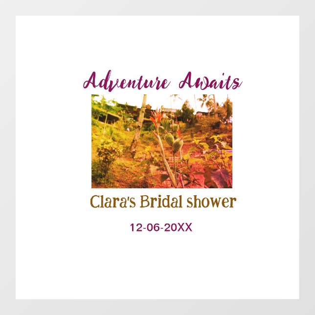 Rice fields adventure awaits bridal shower name fa (Sheet)