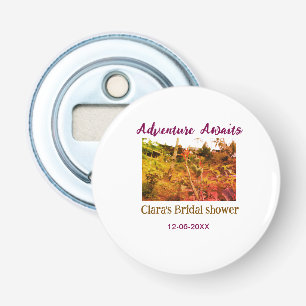 Rice fields adventure awaits bridal shower name fa bottle opener