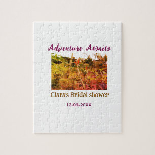 Rice fields adventure awaits bridal shower name fa jigsaw puzzle
