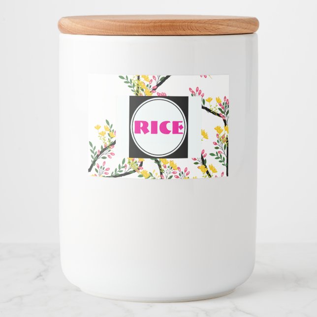 Rice Food Label (Front)