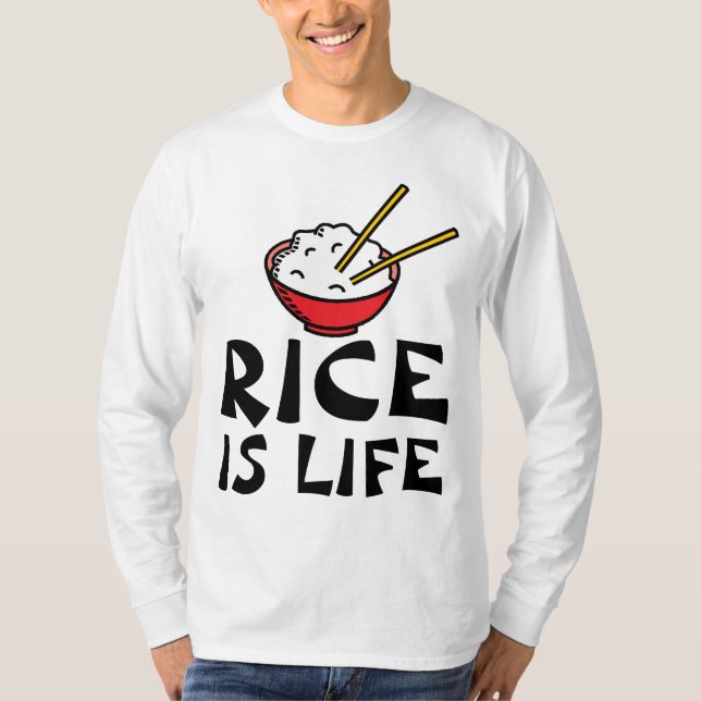 RICE IS LIFE T-SHIRTS TEES (Front)