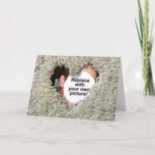 Rice Love Photo Template Folding Card