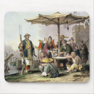 Rice Sellers at the Military Station of Tong-Chang Mouse Pad