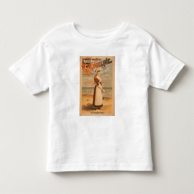 Rice's beautiful Evangeline Woman at Ocean Toddler T-Shirt (Front)