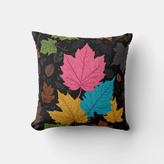 Rich and happy maple leaf pillow