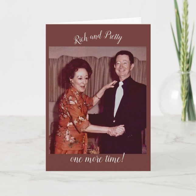 Rich and Pretty Anniversary Card (Front)
