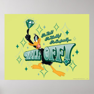 Rich and Wealthy DAFFY DUCK™ Poster
