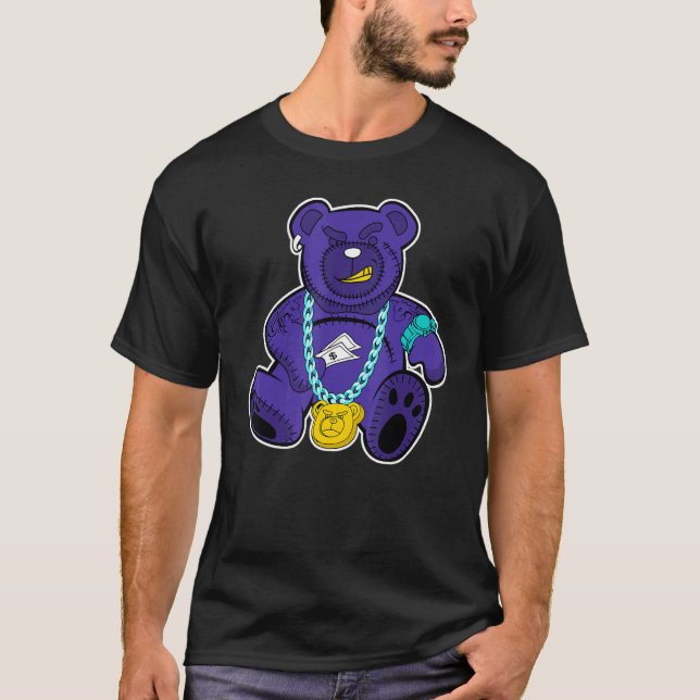 Rich Bear Black Grape 1s Matching T-Shirt (Front)