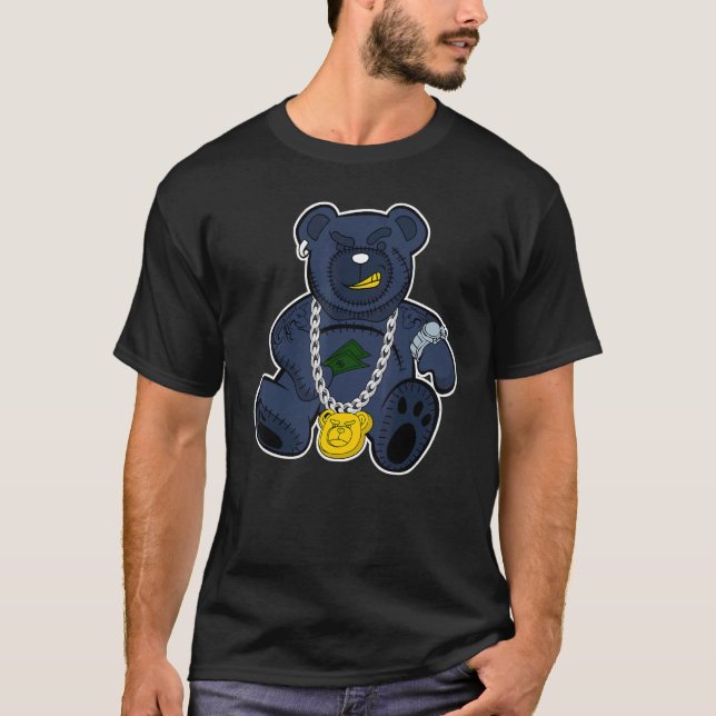 Rich Bear Midnight Navy 6s Matching T-Shirt (Front)