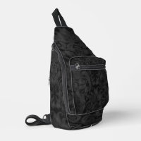 Rich Black Brocade Pattern
