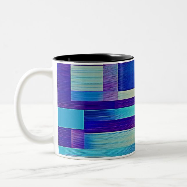  rich blues Two-Tone coffee mug (Left)