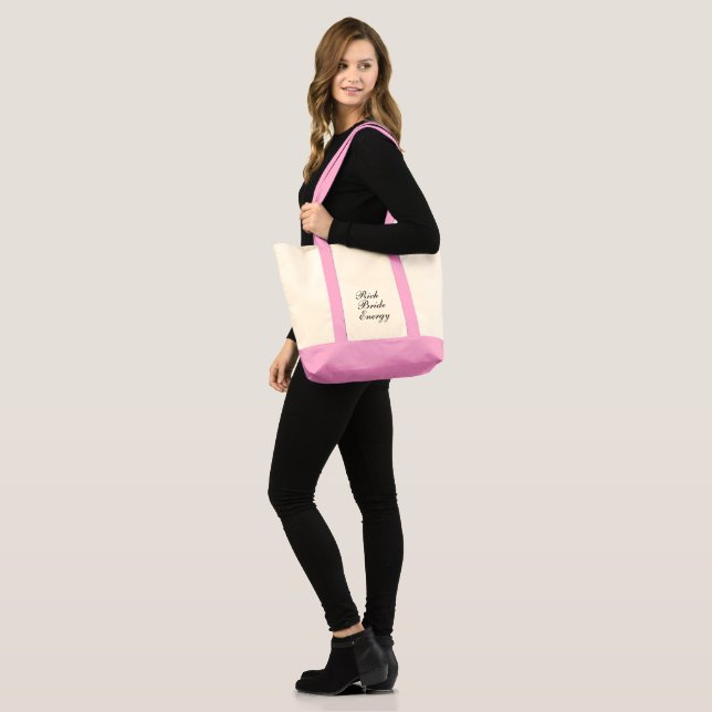 Rich Bride Energy Tote Bag – Bridal Aesthetic (Front (Model))