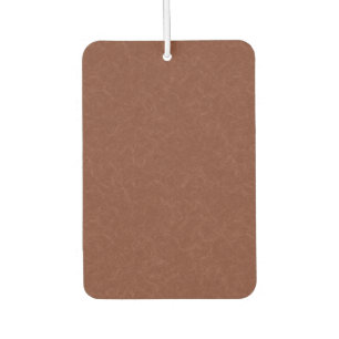 Rich brown textured swirling pattern car air freshener