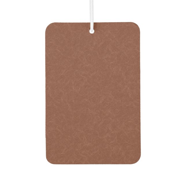 Rich brown  textured swirling  pattern car air freshener (Front)