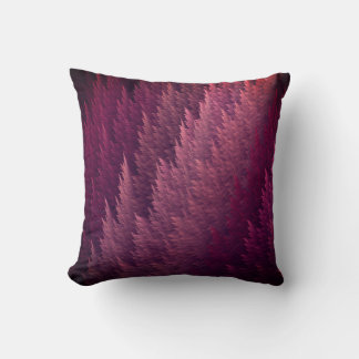 Rich Burgundy Red Feather Pattern Cushion