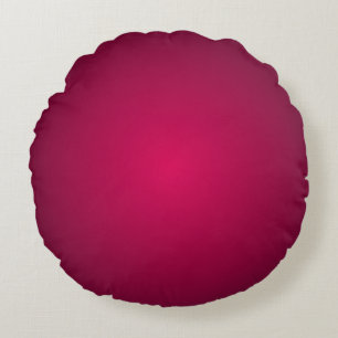 Rich Burgundy Wine Gradient Shades Round Cushion