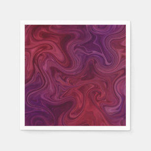 Rich Burgundy Wine Purple Organic Flow Napkin