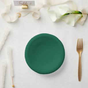 Rich Dark Green Paper Bowls Plate