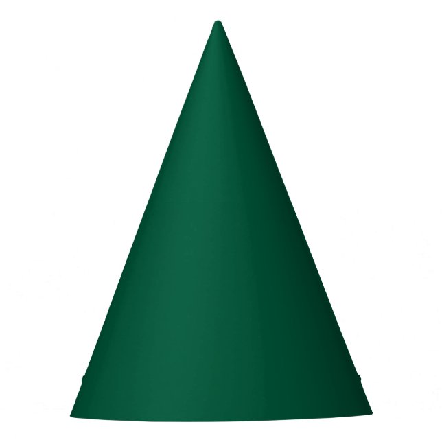 Rich Dark Green Party Hat (Front)