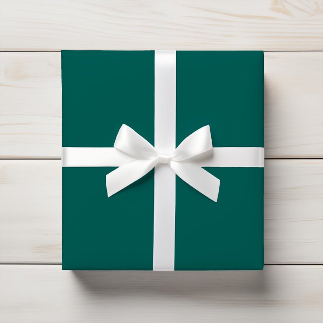 Rich Dark Green Solid Colour  Wrapping Paper (Creator Uploaded)