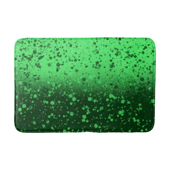Rich Emerald Minimalist Art Bath Mat (Front)