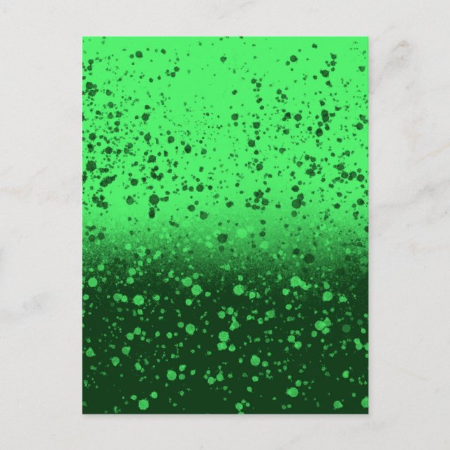 Rich Emerald Minimalist Art Postcard (Front)