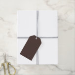 Rich Espresso Gift Tags<br><div class="desc">☕ Rich Espresso A bold and grounding shade, Rich Espresso draws its warmth from the deep richness of freshly brewed coffee. This luxurious brown sits at the intersection of comfort and sophistication—dark enough to anchor a design, yet warm enough to invite curiosity. Colour Meaning & Mood: Often associated with strength,...</div>