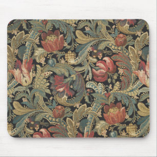 Rich Floral Tapestry Brocade Antique Classic Mouse Pad