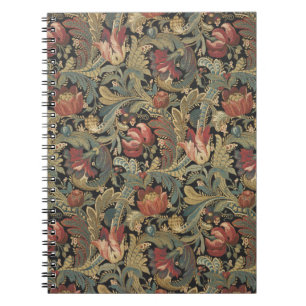 Rich Floral Tapestry Brocade Antique Classic Notebook