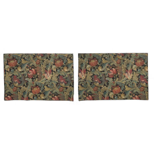 Rich Floral Tapestry Brocade Antique Classic Pillowcase