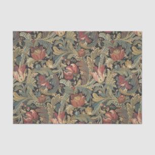 Rich Floral Tapestry Brocade Antique Classic Tissue Paper