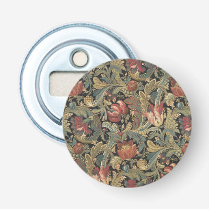 Rich Floral Tapestry Brocade Antique Victorian Bottle Opener