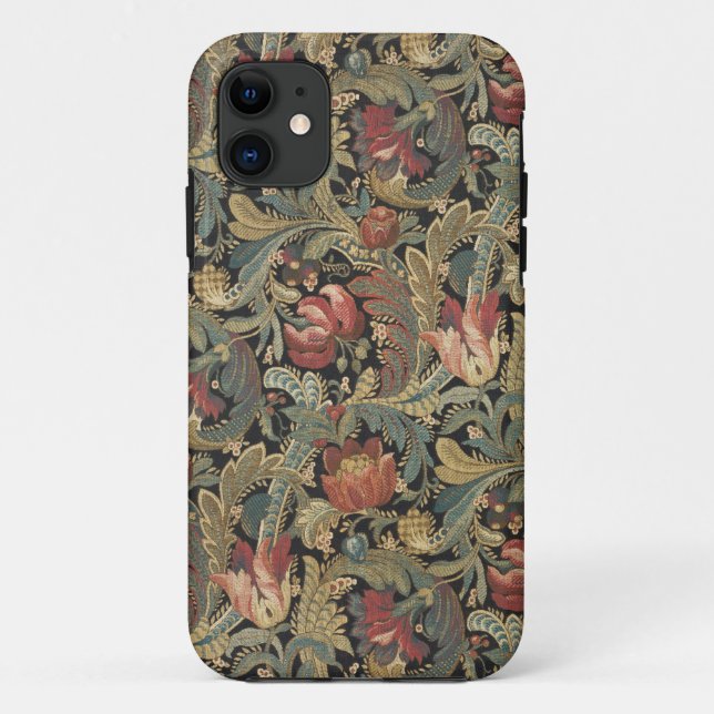 Rich Floral Tapestry Brocade Antique Victorian Case-Mate iPhone Case (Back)