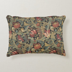 Rich Floral Tapestry Brocade Antique Victorian Decorative Cushion